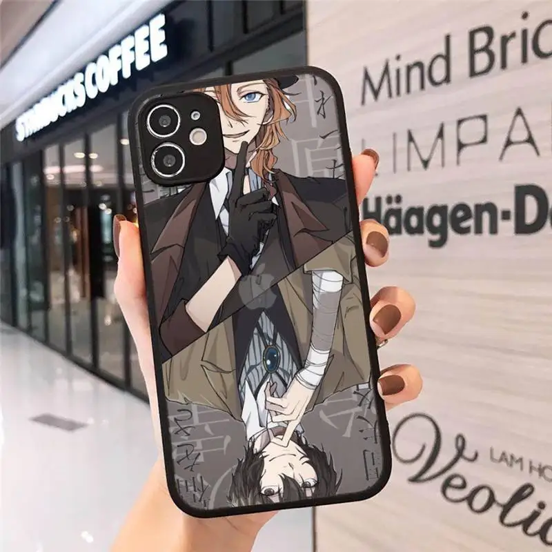 

Bungou Stray Dogs Dazai Osamu Phone Case Matte Transparent for iPhone 7 8 11 12 s mini pro X XS XR MAX Plus cover funda