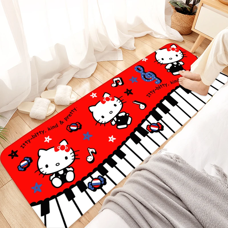 holle kitty floor mat fare velvet memory cotton childrens cartoon carpet absorbent footmat bathroom non slip carpet 45120 1pc free global shipping