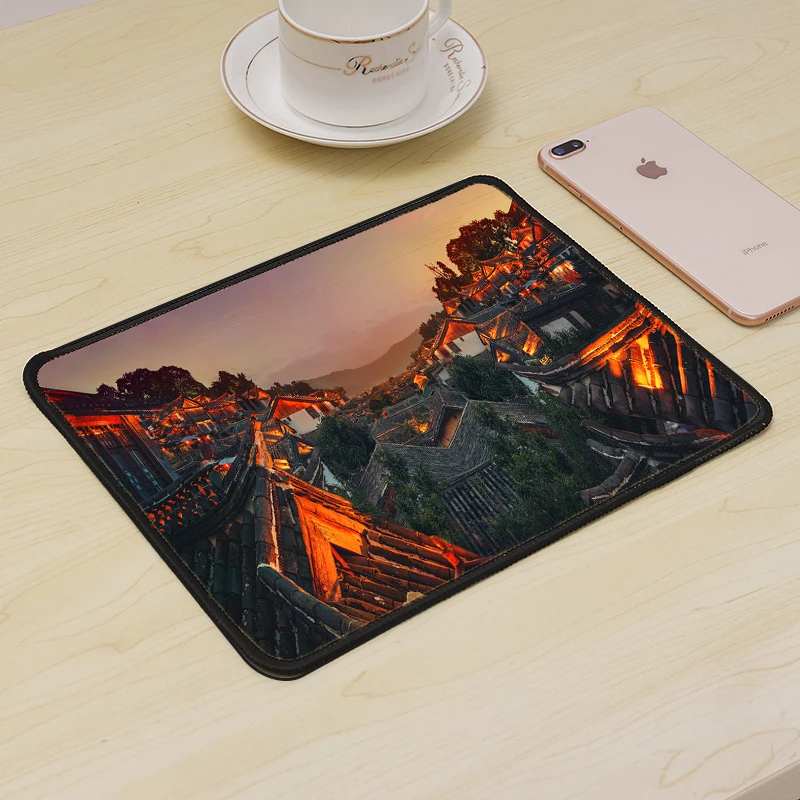 

MRGLZY anime Dubai City Map Small Mouse Pad Computer Game Player Student Non-slip Table Mat Carpet Waterproof Desktop Carpet