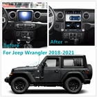 Автомагнитола для Jeep Wrangler 2018-2021, Android 9, автомобильный стерео мультимедийный плеер с GPS-навигацией