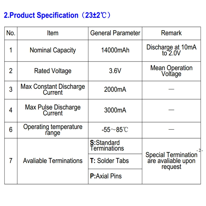 

50PC PKCELL ER34615M Lithium Batteries D size 3.6V 1400MAH Li-SOCl2 (Power Type) battery high discharging current for devices