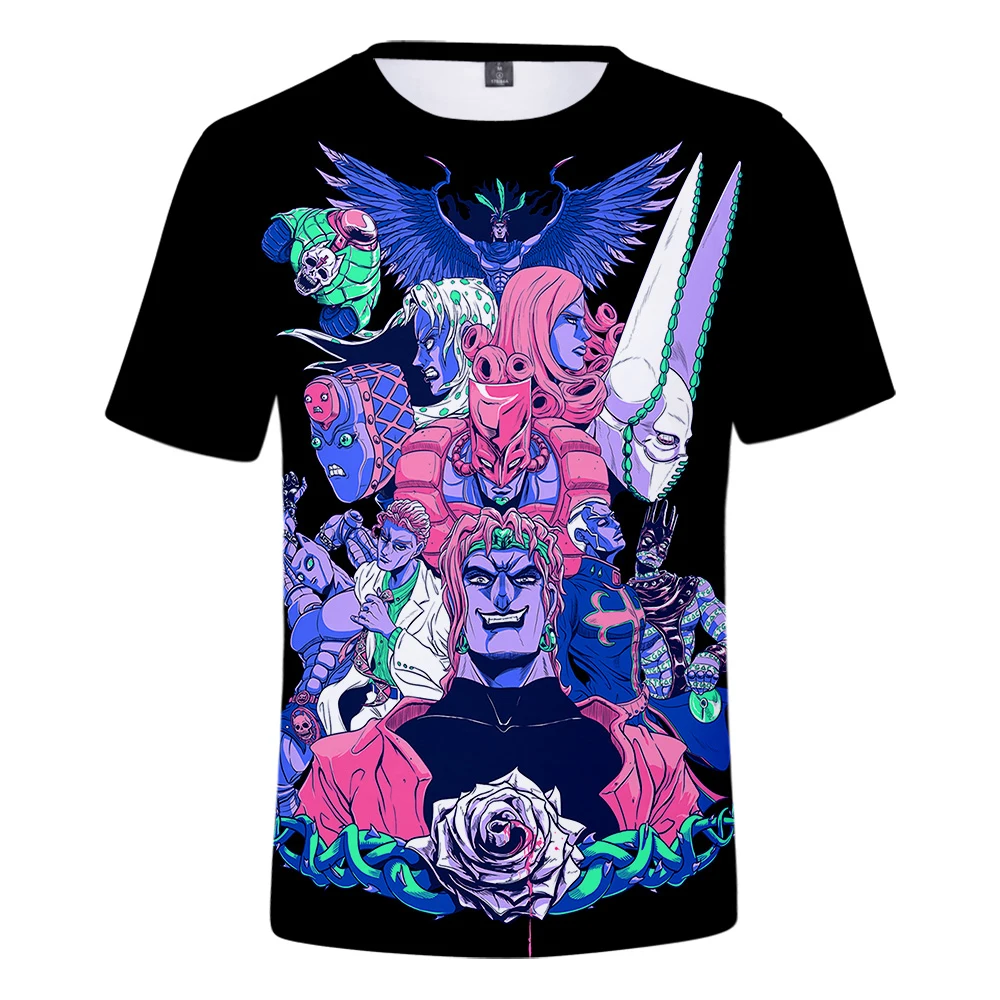 

Hot Sale Anime JOJO's Bizarre Adventure 3D Printed T Shirt Unisex Fashion Casual Harajuku Style Round Neck Short Sleeve Tops