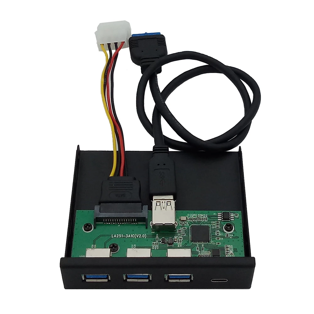Кардридер 33S50-RTK USB Type-C двойной USB-концентратор передняя панель ПК с кабелем