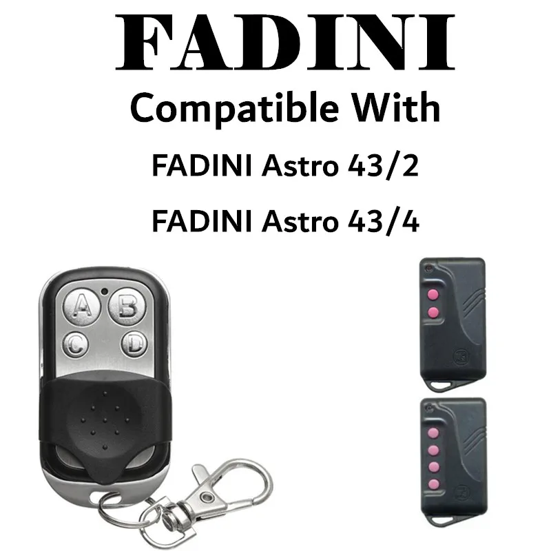 Запасной пульт дистанционного управления Fadini Astro Piccolo 43/2T 433-2TR брелок-клон 433 92 МГц