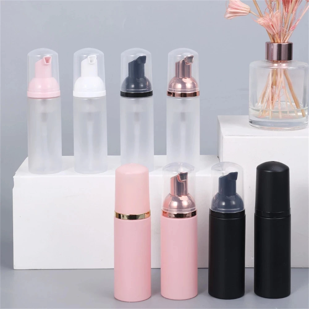 

50ml Empty Cosmetic Bottle Plastic Foamer Pump Bottle Refillable Cleanser Soap Dispenser Foam Container