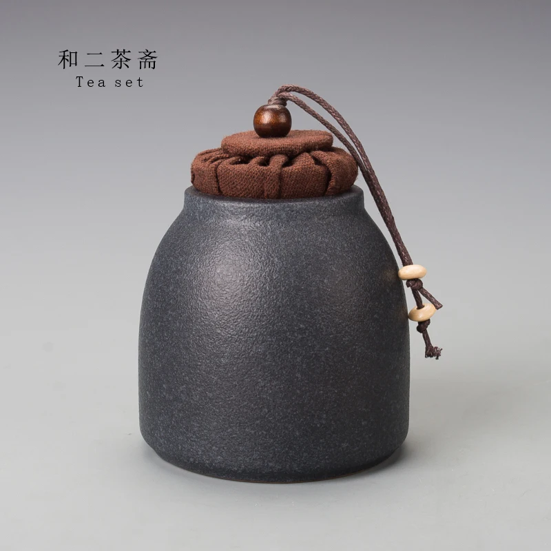 

Handmade Portable Tea Box Ceramic Japanese Vintage Container Storage Smell Proof Sealed Tea Box Theedoos Home Teaware DB60YG