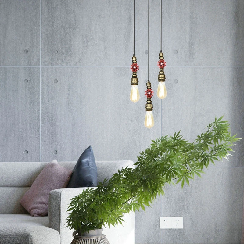 Одноголовая чердачная промышленная люстра Антикоррозийная труба для коридора