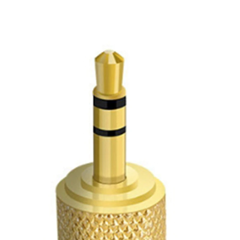 

Microphone 6.5mm Female to 3.5mm Male Stereo Audio Connector Adapter Plug Universal Accessories