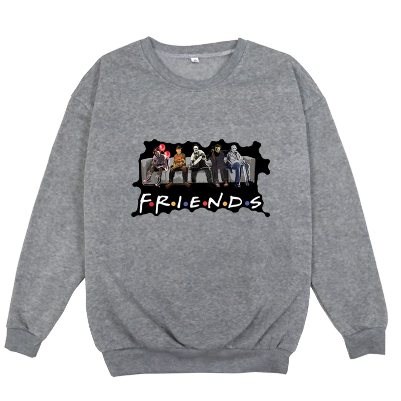 Sweater 7 Друзья ТВ-шоу с принтом О-образным вырезом Джемперы осенние с длинным рукавом О-образным вырезом толстовки для мужчин/женщин унисекс хип-хоп круглая Спортивная толстовка с воротником-стойкой - Цвет: Sweater 7