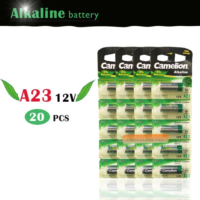 20 шт./лот в виде бабочек, новинка, 12V Camelion A23 23A Ультра щелочные батареи/сигнал тревоги батареи