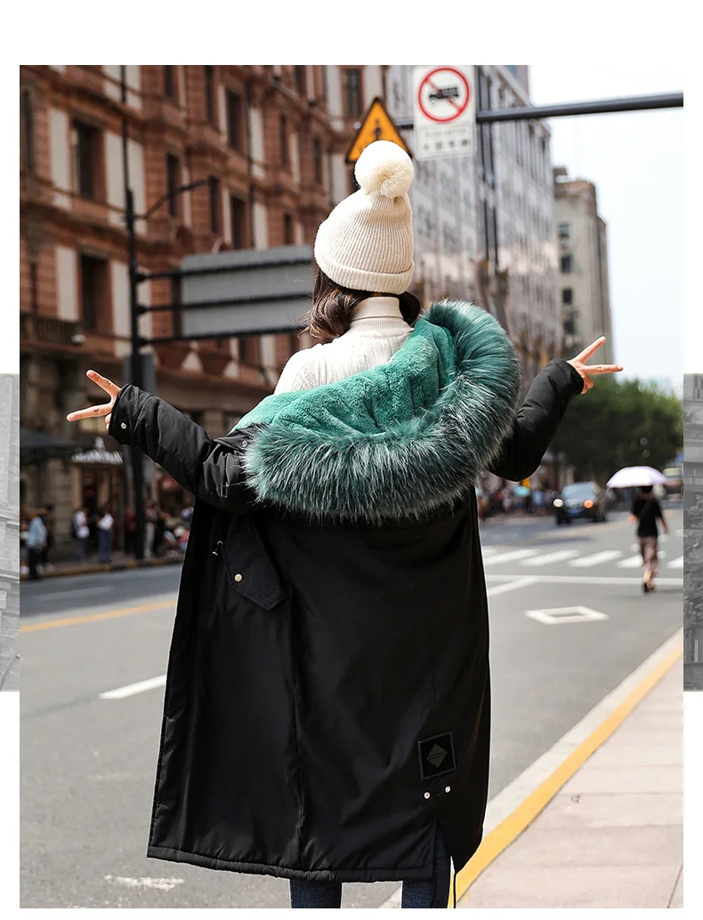 Orwindny Меховая куртка с капюшоном, пальто, женская Толстая теплая зимняя куртка, Женская Большие размеры, S-3XL, пальто, длинные парки, женские Casaco Feminina