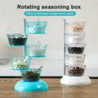 Кухонные бутылки для приправ пластиковая рамка вращающийся стеллаж для хранения приправ