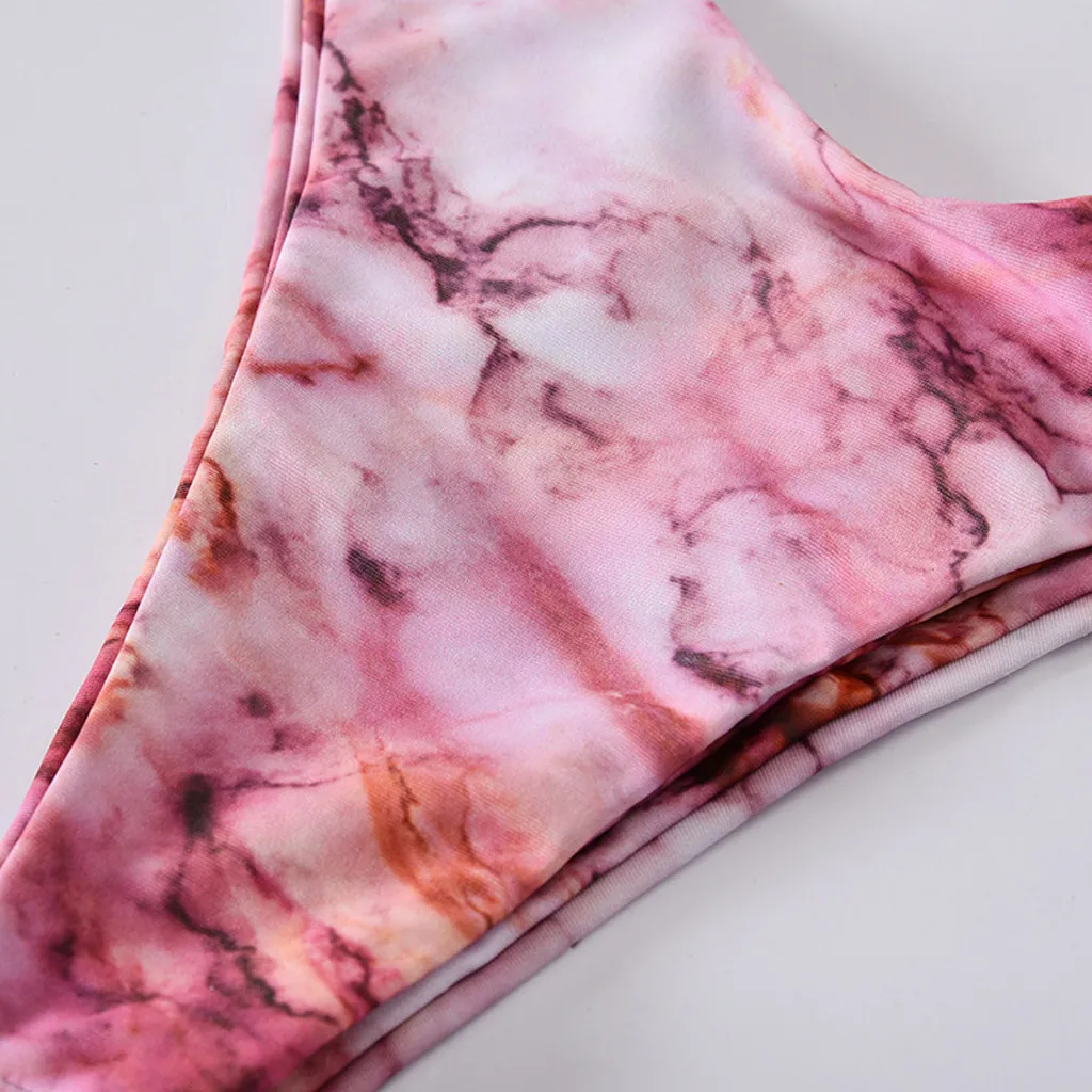 

Women Two Pieces Bathing Suit Dinosaur Print With High Waisted Bottom Bikini Set 2020 Summer Swimwear Women Biquini