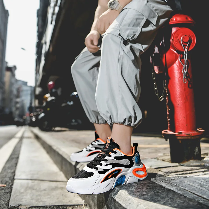 

Men Casual Shoes New Openwork Mesh Breathable Unisex Lovers Couple Shoes Women Sneakers Non slip Comfortable Damping Shoes