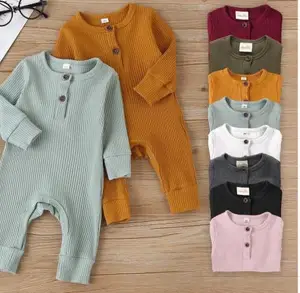 Детский комбинезончик; Одежда для маленьких девочек и мальчиков с длинным рукавом сплошное вязаное комбинезон, комплект с комбинезоном