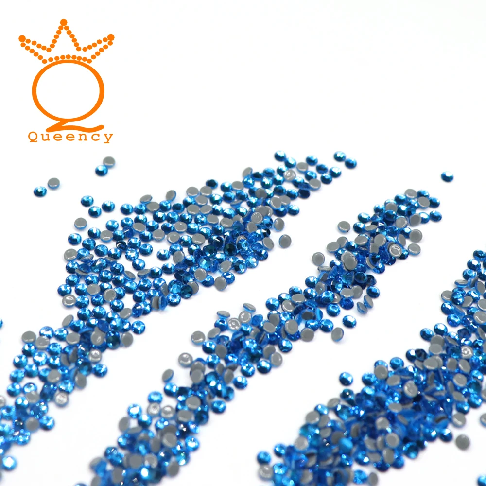 Горячая фиксация стразы с плоской задней поверхностью термоклейкие Кристальные