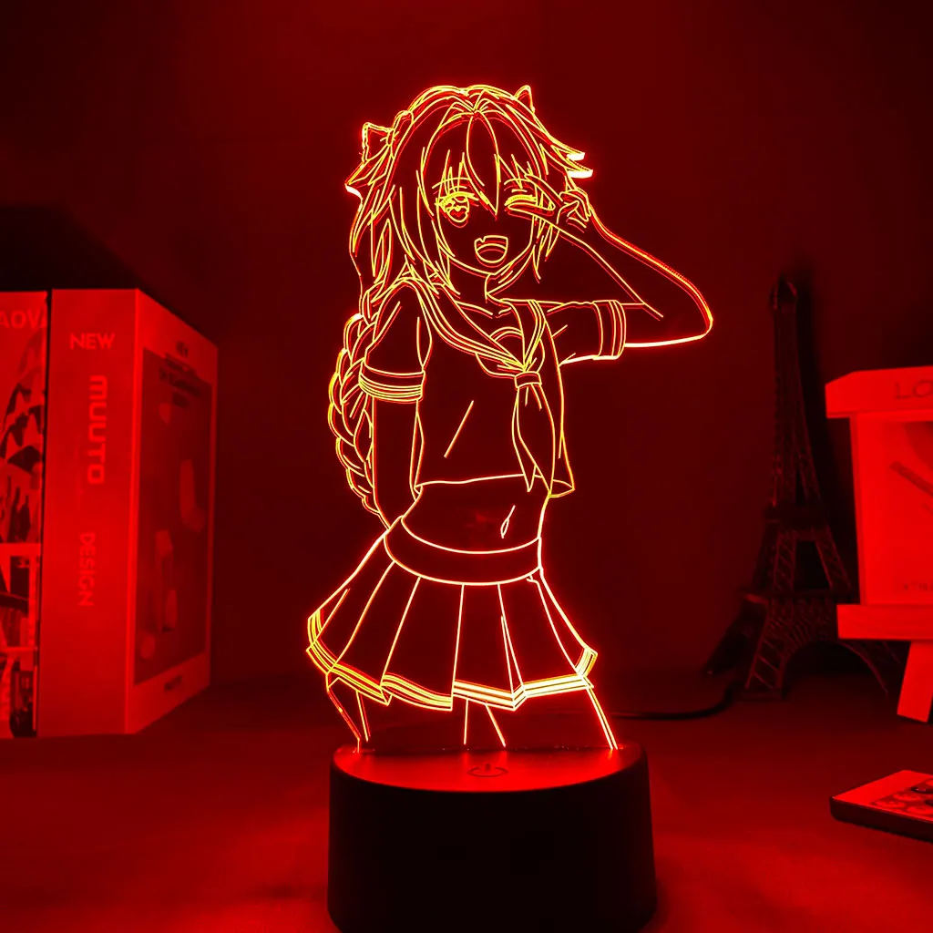 ANMIT 3D лампа аниме Fate Apocrypha Astolfo светодиодный ночсветильник для спальни