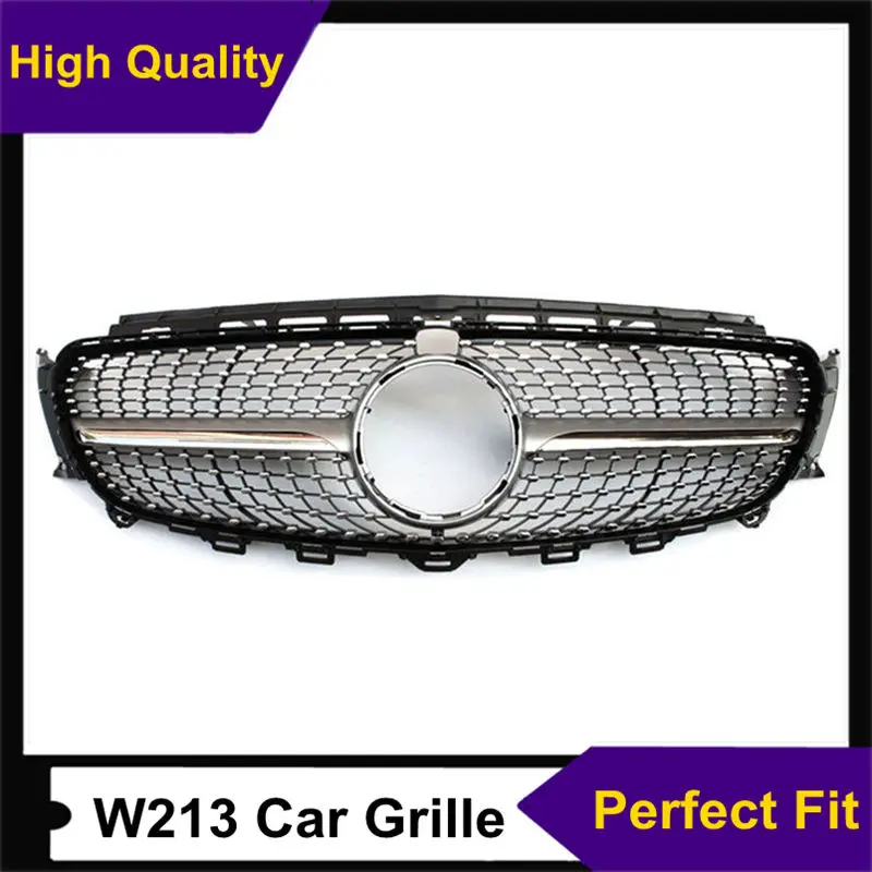 Для E Class W213 ABS материал передний бампер решетка для почек решетки B ENZ 4 двери