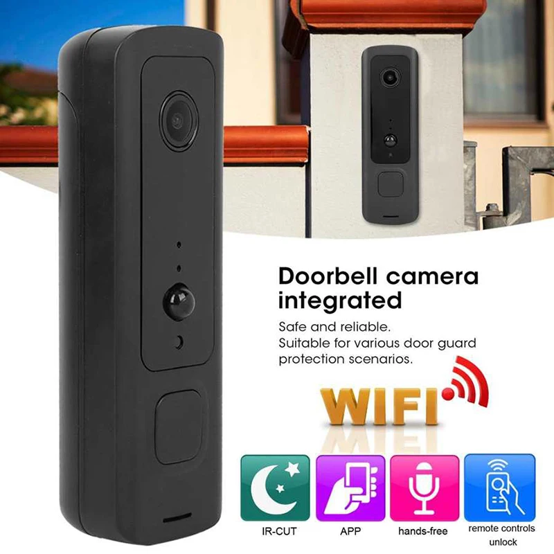 Smart Deurbel Camera Wifi Draadloze Call Intercom Video-Eye Voor Appartementen Deur Bell Ring Voor Telefoon Home Security Camera