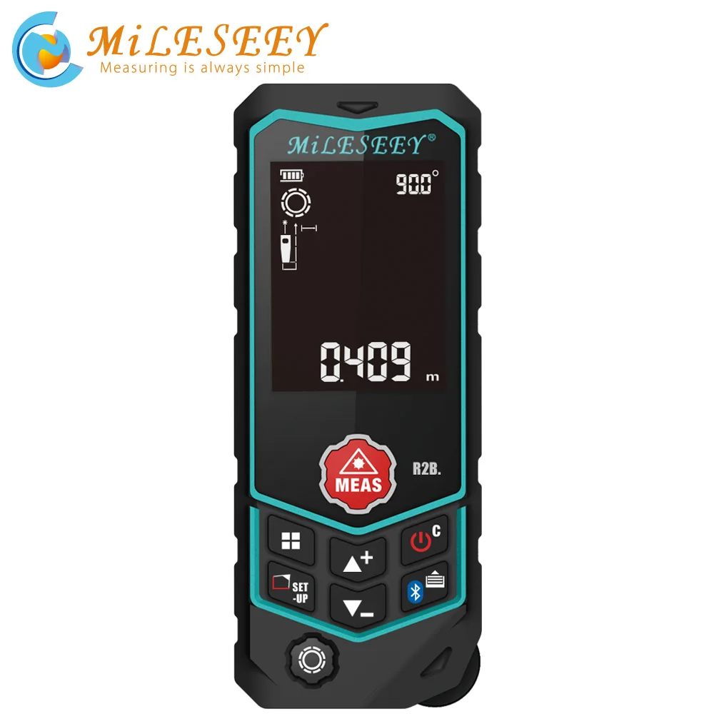Лазерный дальномер Mileseey R2/R2B лазерный измерительная рулетка с колесной лазерной