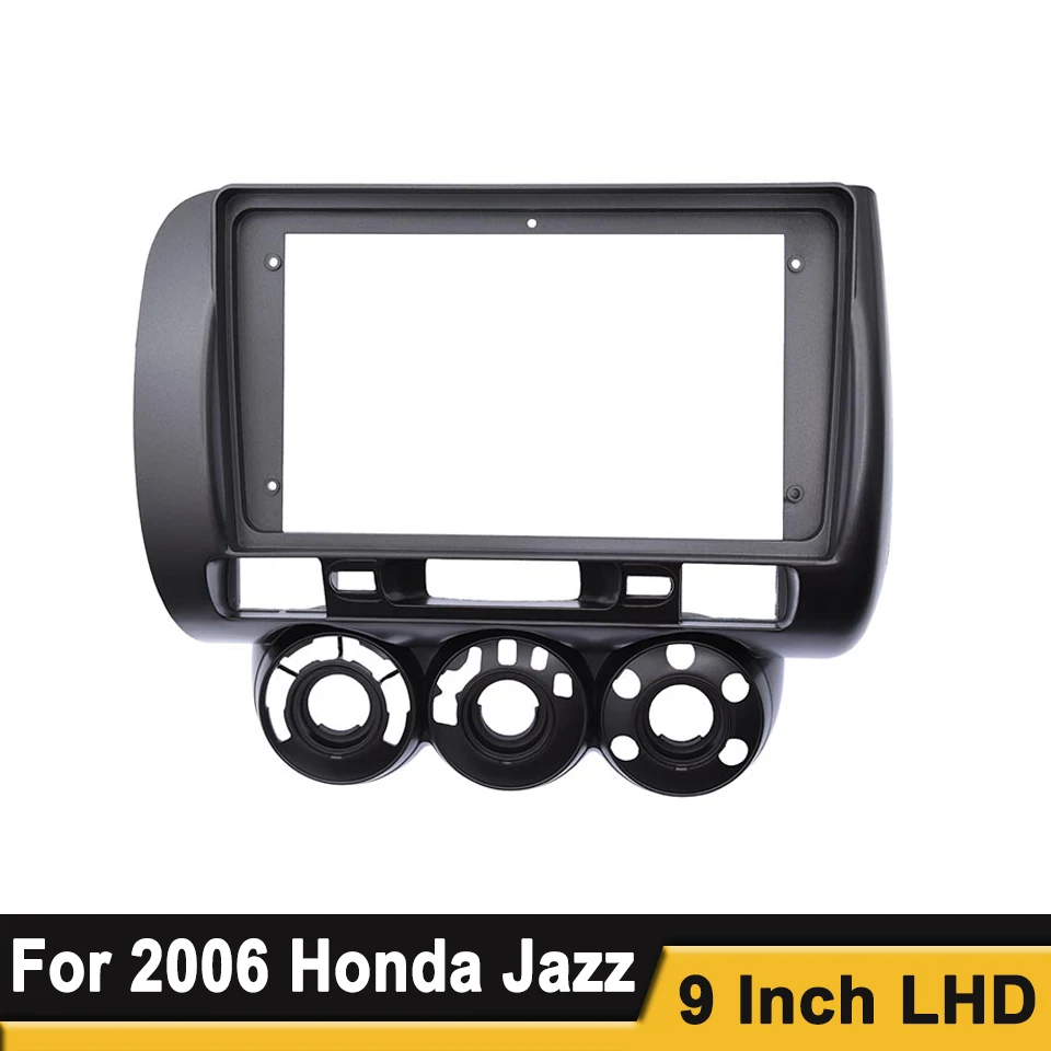 Рамка для автомобильного радио 9 дюймов 2006 Honda Jazz Manual AC LHD Audio Dash Trim Fascia Panel Kit