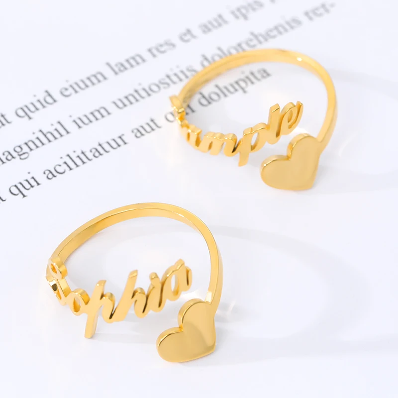 Романтические подарки на заказ кольца для мужчин и женщин персонализированные