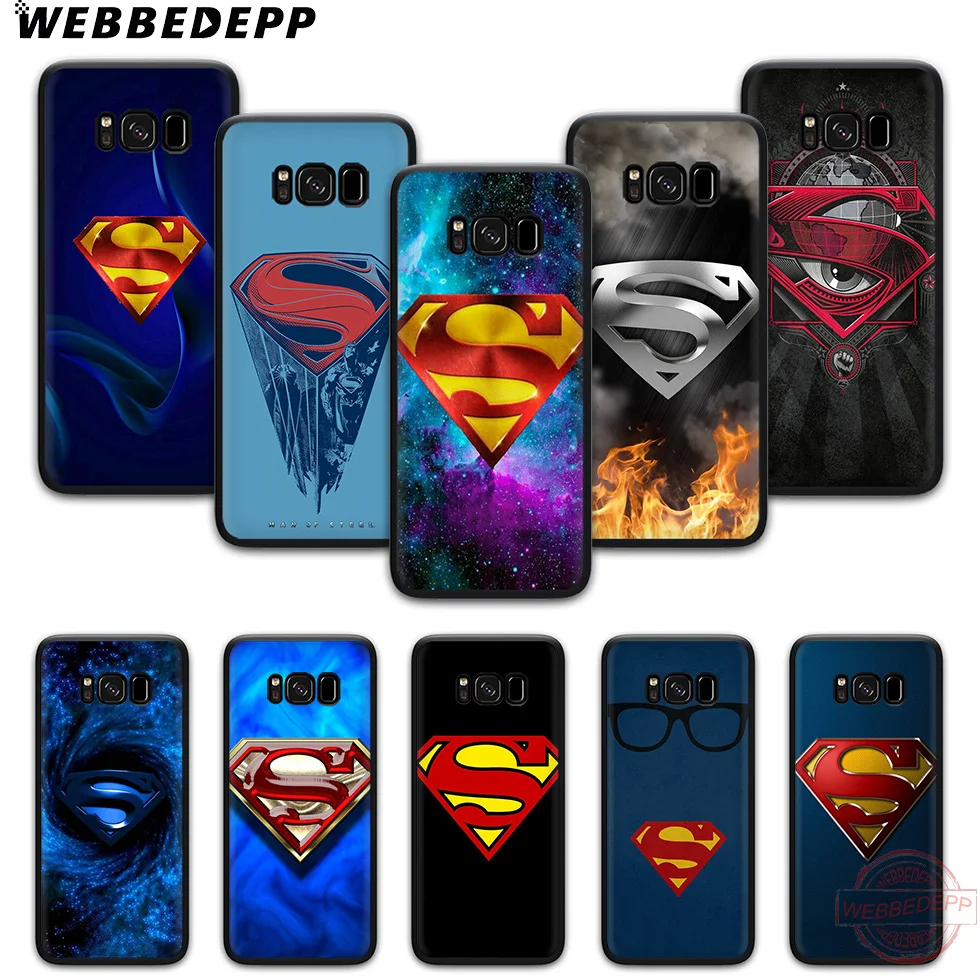 WEBBEDEPP с логотипом Супермена мягкий чехол для телефона изображением цветов Samsung S6