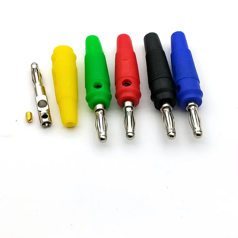 Никелированный штекер типа банан 4 мм для датчиков 100 шт.|plug|plug bananaplug connector |