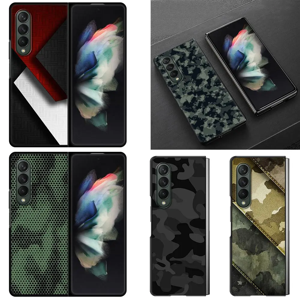 

Camouflage Pattern Camo Military Army For Samsung Galaxy Z Fold3 Z Fold 3 5G Hard Plastic Slim Cover Ultra-thin anti-drop Case