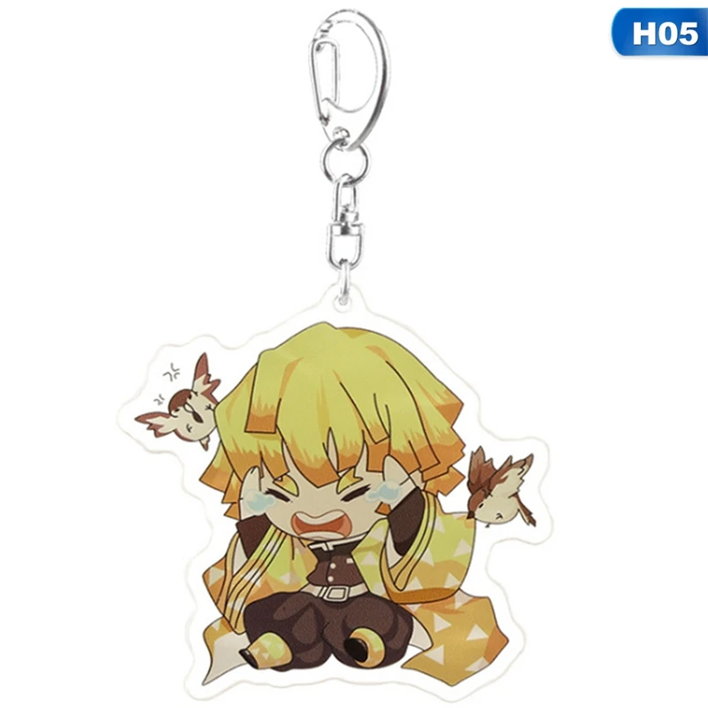 Брелок для ключей из аниме рассекающий демонов японская мультяшная акриловая