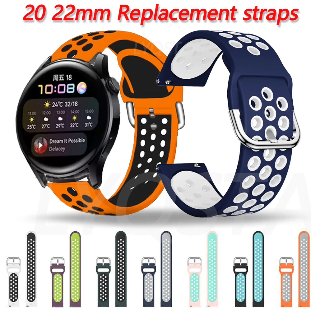 

Ремешок силиконовый для Huawei Watch 3 Pro, мягкий умный Браслет Для Xiaomi Huami Amazfit/GT 2 Pro, аксессуары для наручных часов