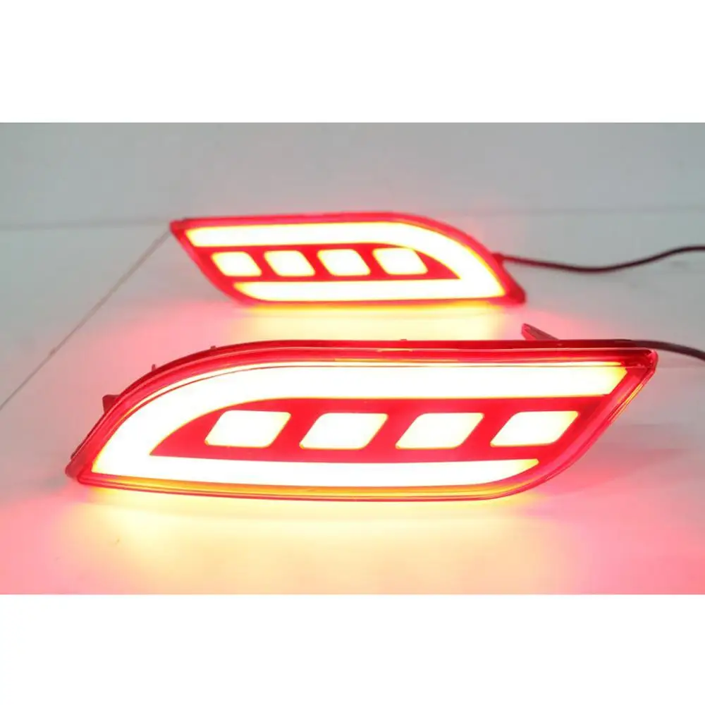 

2Pcs For Jeep Compass 2017 2018 2019 LED Rear Bumper Reflector Lamp Driving ligh And Brake Light