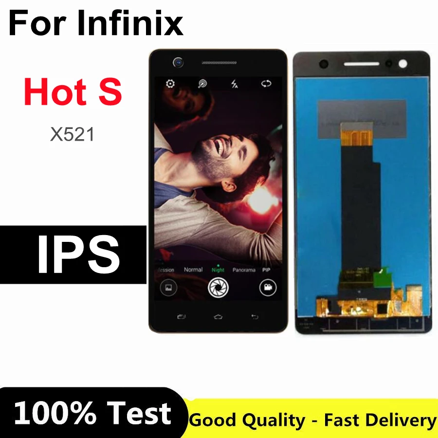 

5.2" For Infinix Hot S X521 LCD Display Touch Screen Digitizer Complete Assembly for Infinix x521 lcd