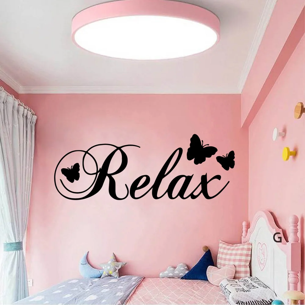 Горячая Расслабляющая переводная наклейка бабочки Съемная виниловая роспись