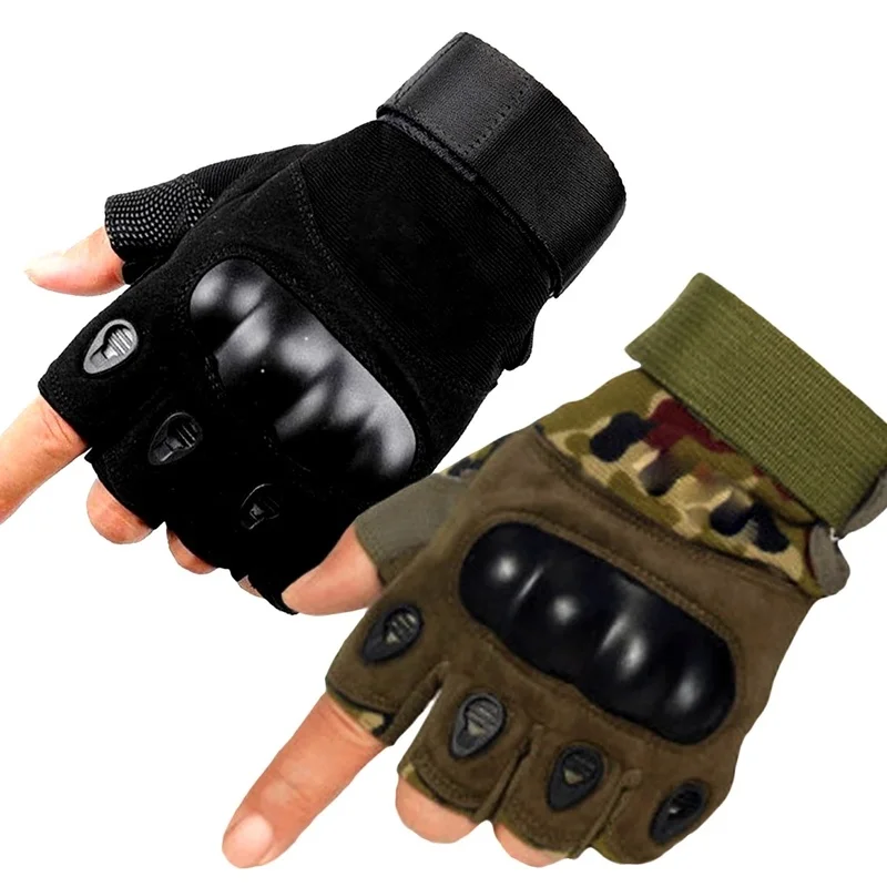 

Mens Tactical Gloves Outdoor Half-finger Protective Sports Training Cycling Non-slip Mountaineering Gloves Shooting Gloves