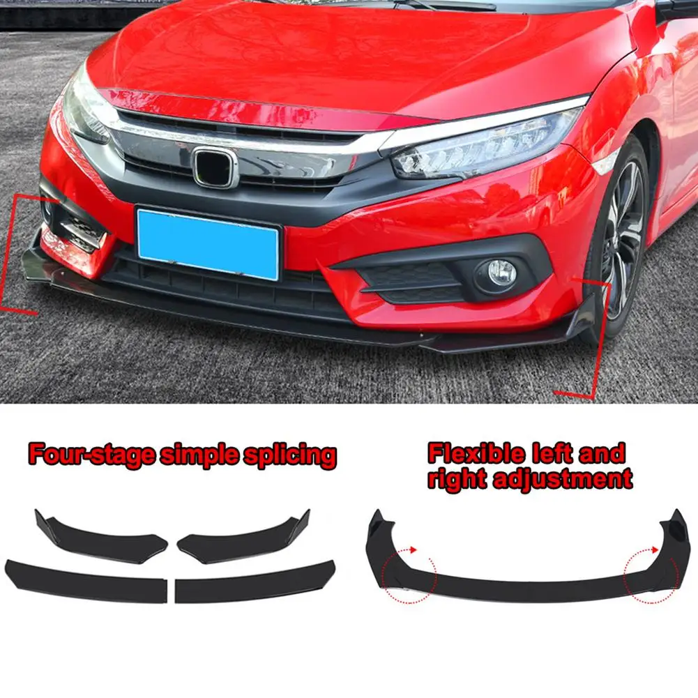 4 шт. Универсальный Автомобильный передний бампер для губ средства ухода за кожей