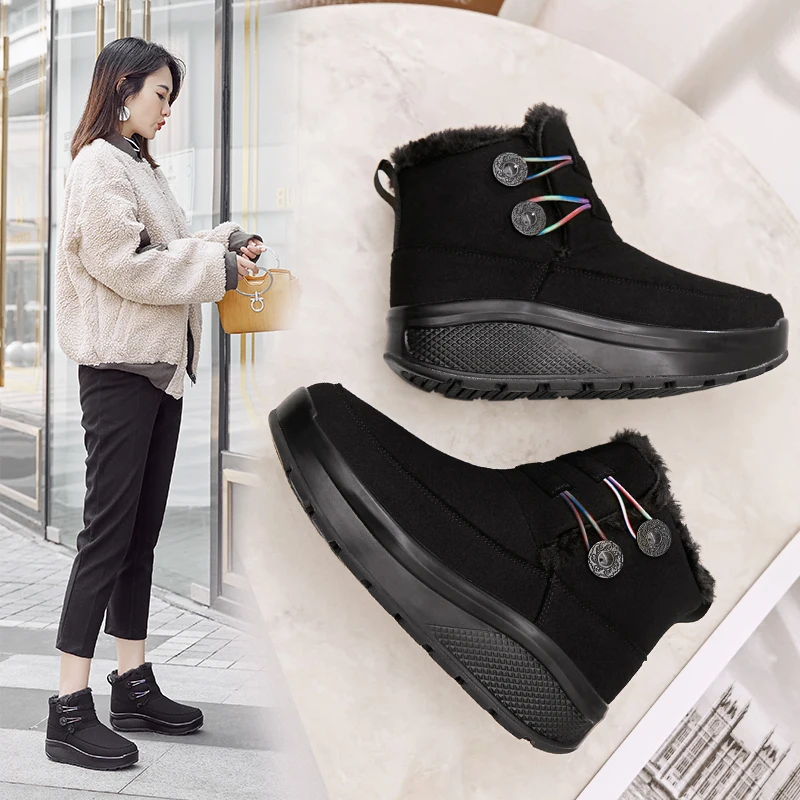 Зимняя водонепроницаемая обувь для фитнеса зимние кроссовки женская спортивная