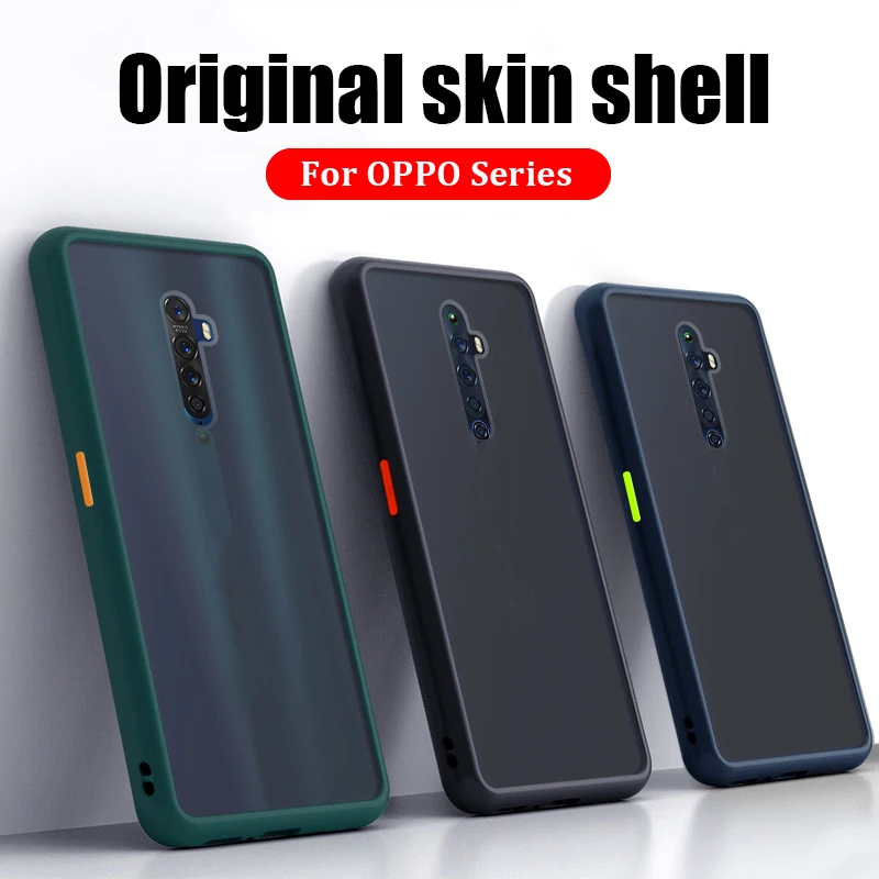 Матовый противоударный полупрозрачный чехол для OPPO Reno 2 2z 2F Realme C1 C2 C3 5 6 X50 Pro 5i 5S 6i XT