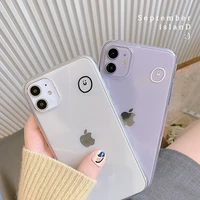 ins korea popular expression cute simplesoft silicon phone case for apple iphone 13 12 pro max 7 8 plus 11 x xs xr se mini cover