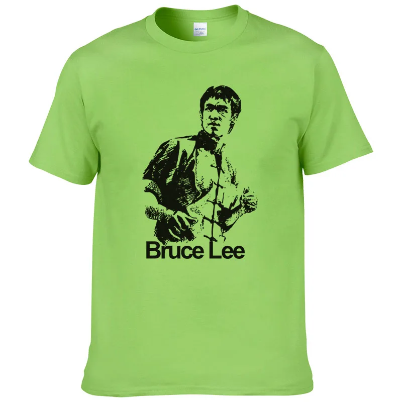 Повседневная одежда nueva camiseta de algodón con estampado Kung Fu Bruce Lee estilo chino verano alta calidad 2019 |