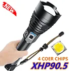 100000LM самый мощный светодиодный фонарик 30000lm XHP90.5Torch USB Перезаряжаемые тактический фонарь 18650 или 26650 ручной фонарь XHP70