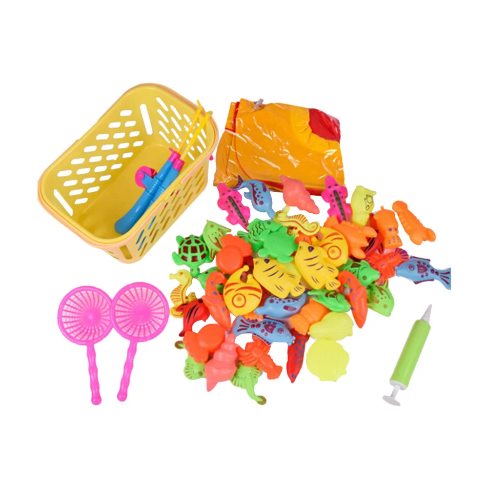 1 Набор/50 шт магнитные рыбные игрушки интересный игровой набор для рыбалки