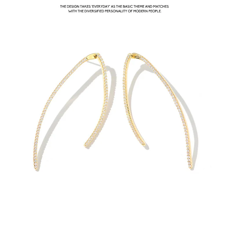 

2020 New Earrings Needle Long Temperament Zircon Simple Earrings Earrings Female Earrings Earrings for Women