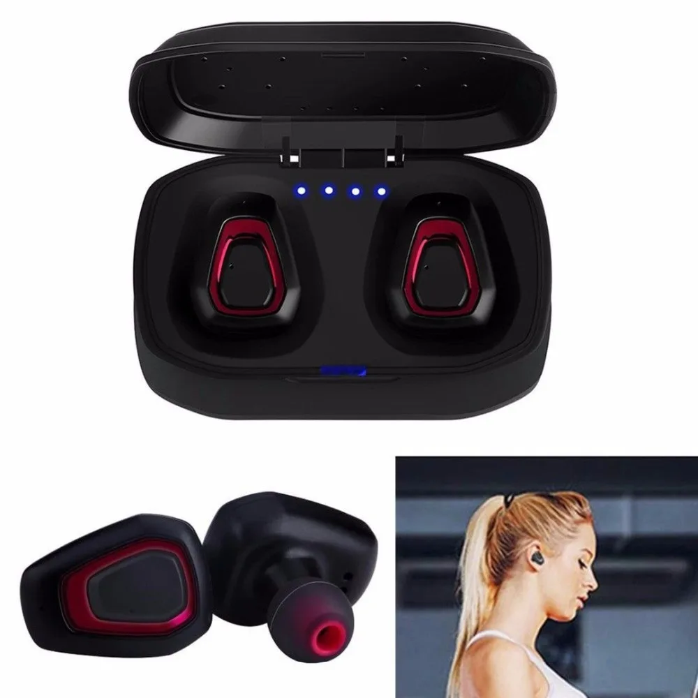 5 0 TWS беспроводные Bluetooth наушники стерео-гарнитура спортивные с зарядным