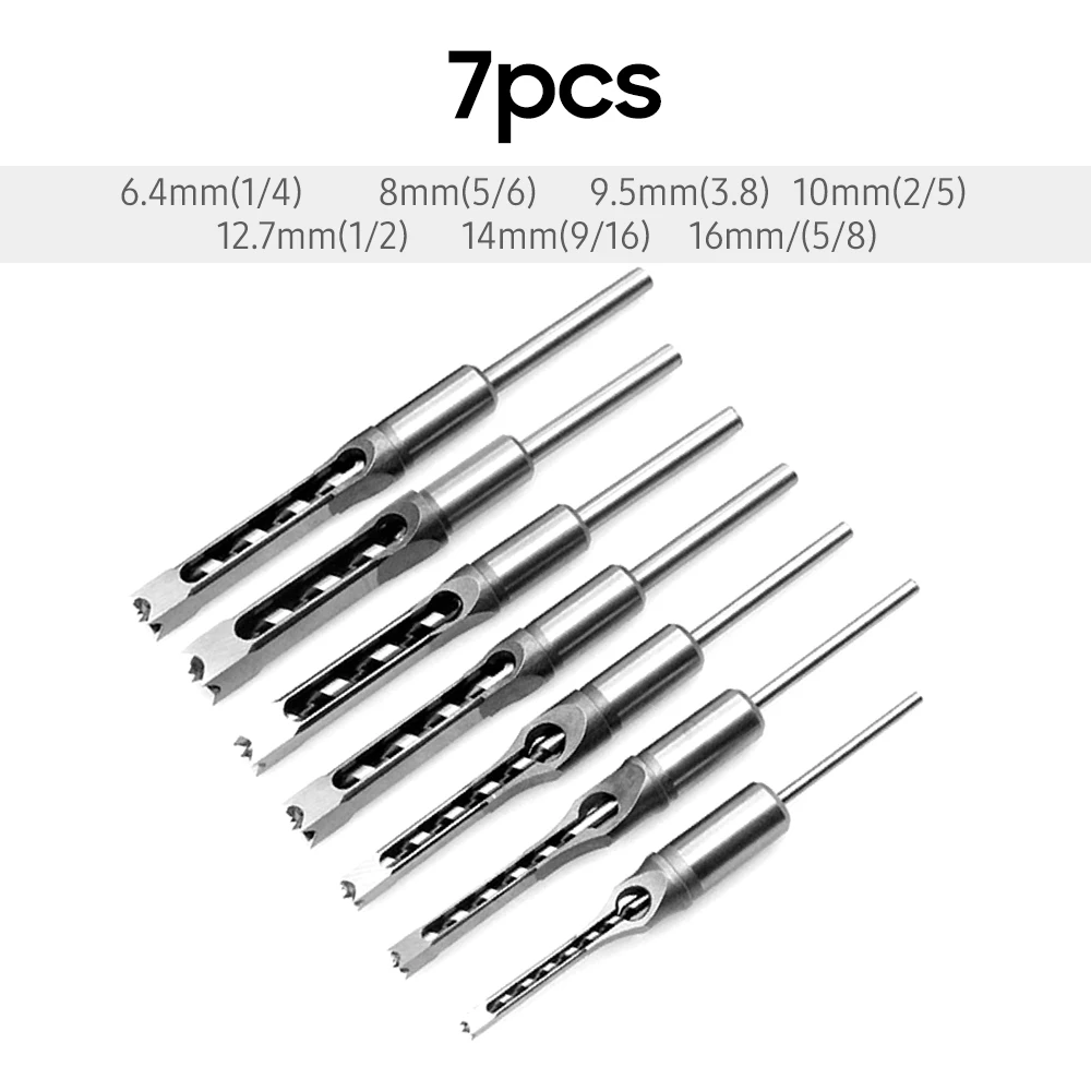 

7pcs Hole Drill Bit Woodworking Hole Saw Drill Bits Set 1/4 inch, 5/16 inch, 3/8 inch, 2/5 inch, 1/2 inch, 9/16 inch, 5/8 inch