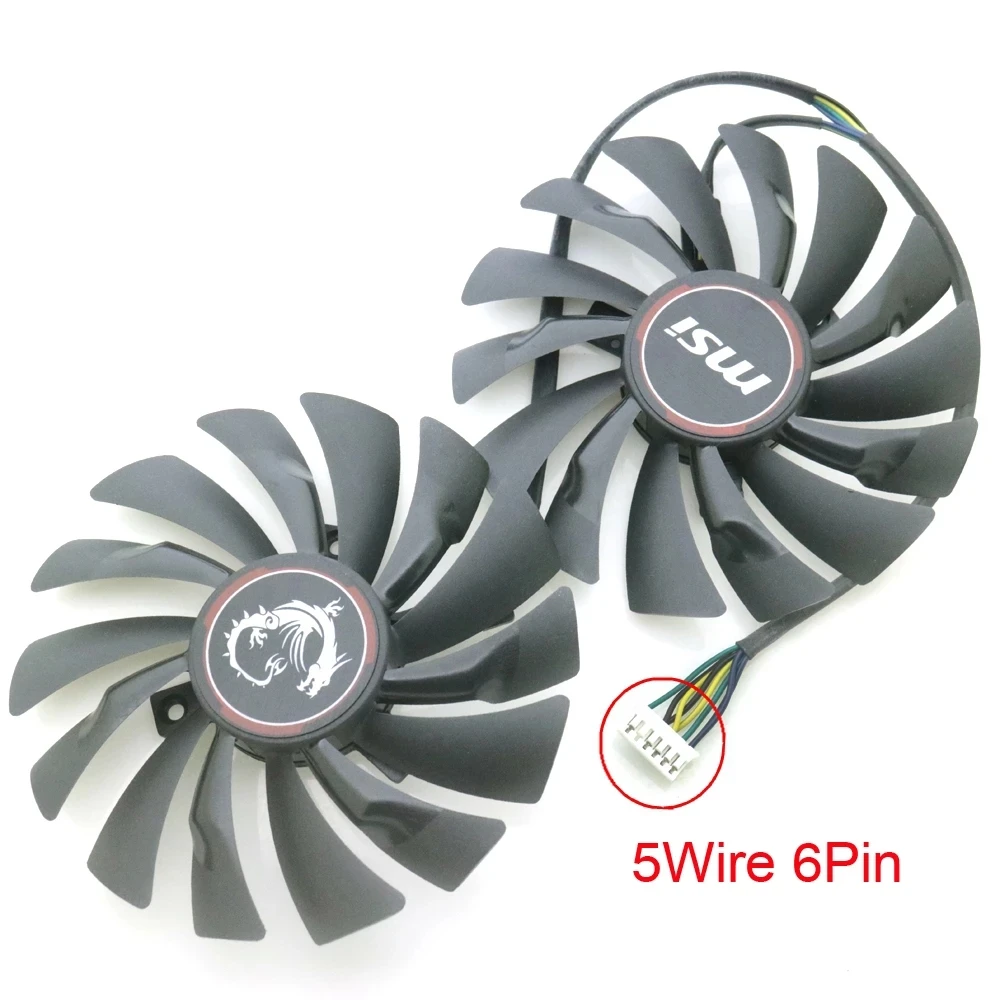 PLD10010S12HH 95 мм 12V 0.40A VGA охлаждающий вентилятор для MSI GTX 950 960 970 980 980Ti GAMING 2G 4G Графика