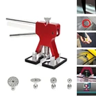 Профессиональные наборы инструментов для удаления вмятин, красный подъемник вмятин, автомобильный набор инструментов для ремонта вмятин без покраски, алюминиевый клей, съемник вмятин, вкладки