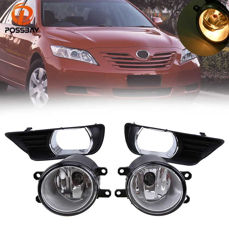 Передний бампер POSSBAY левый и правый противотуманные фары лампа H11 зеркальные