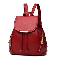 monnet cauthy new arrivals backpacks leisure fashion pu practical solid color wine red deep blue black white ladies summer bag