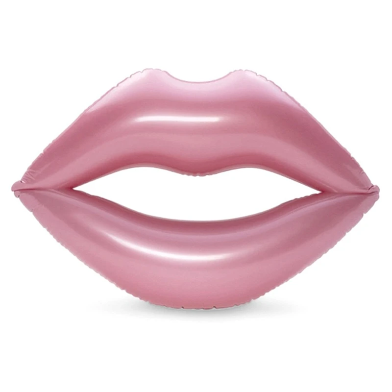 

180cm Adult Red Lips Inflatable Mount Floating Row Floating Bed Thickened PVC Swimming Ring Pool Beach Water Supplie